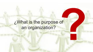 CAS 2014 15
¿What is the purpose of
an organization?
 