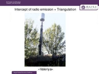 Air Power Conference
London, 18 July 2013

Intercept of radio emission + Triangulation

«Valeriya»

 