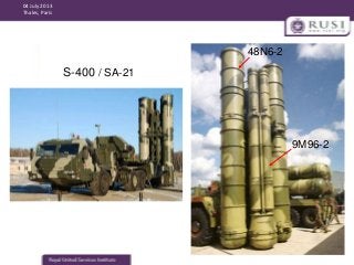 04 July 2013
Thales, Paris

48N6-2

S-400 / SA-21

9M96-2

 