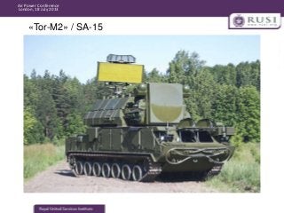 Air Power Conference
London, 18 July 2013

«Tor-M2» / SA-15

 