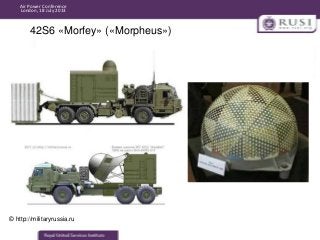 Air Power Conference
London, 18 July 2013

42S6 «Morfey» («Morpheus»)

© http://militaryrussia.ru

 