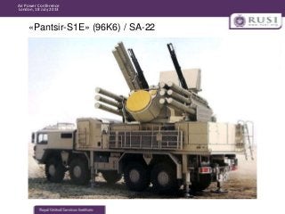 Air Power Conference
London, 18 July 2013

«Pantsir-S1E» (96K6) / SA-22

 