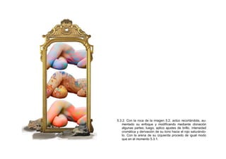 5.3.2. Con la roca de la imagen 5.2. actúo recortándola, au-
mentado su enfoque y modificando mediante clonación
algunas partes; luego, aplico ajustes de brillo, intensidad
cromática y derivación de su tono hacia el rojo saturándo-
lo. Con la arena de su izquierda procedo de igual modo
que en el momento 5.3.1.
 