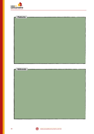 www.acasadoconcurseiro.com.br34
Plebiscito
Referendo
 