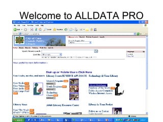 Welcome to ALLDATA PRO 