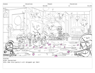Scene
50
Duration
04:00
Panel
4
Duration
01:00
Dialog
KIDS <groaning>
SID: Now this party's all whipped up! Heh!
 