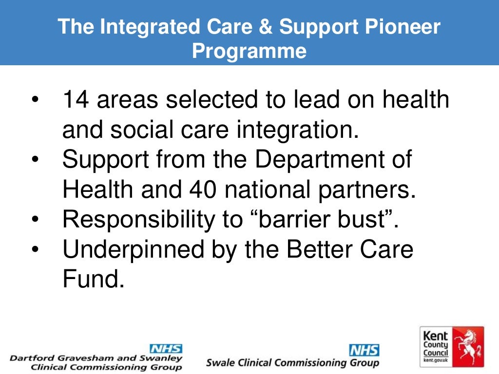 Integrated health & social care service transformation supported by
