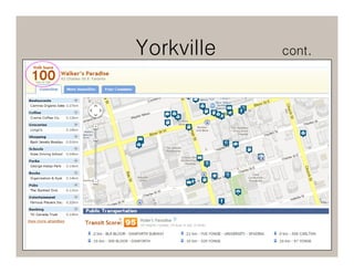Yorkville   cont.
 