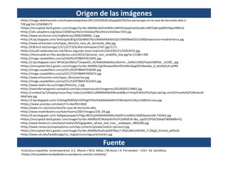 Origen de las imágenes
•http://image.slidesharecdn.com/lospersonajeslcba-091116102630-phpapp02/95/los-personajes-en-la-casa-de-bernarda-alba-2-
728.jpg?cb=1258368173
•https://encrypted-tbn0.gstatic.com/images?q=tbn:ANd9GcQrDn4tWXn1W92XLEpqX2wVGovBrmXB7Sy8mjq0BVVlApeilIMhLA
•http://cdn.calisphere.org/data/13030/wx/hb1m3nb3wx/files/hb1m3nb3wx-FID3.jpg
•http://www.elcultural.com/imgNoticias/2006/500060_1.jpg
•http://4.bp.blogspot.com/-0mGrpyGcB7g/UQm8AECPqrI/AAAAAAAADUQ/U246FMwtOJI/s1600/exposicion+madrid+lorca.jpg
•http://www.elresumen.com/tapas_libros/la_casa_de_bernarda_alba.jpg
•http://k38.kn3.net/taringa/1/5/1/2/7/3/6/alternativojose1/547.jpg?1171
•http://cloud2.todocoleccion.net/libros-segunda-mano-teatro/tc/2013/02/21/35919255.jpg
•https://titeresalakran.files.wordpress.com/2013/10/cartel_cast_retablillo_low.jpg?w=212&h=300
•http://image.casadellibro.com/a/l/t0/91/9788437615691.jpg
•http://2.bp.blogspot.com/-WYwCyor0NsU/T2xwyxOZ_HI/AAAAAAAAAzU/bsntm-_GxNI/s1600/41pKLXMl56L._SL500_.jpg
•https://encrypted-tbn2.gstatic.com/images?q=tbn:ANd9GcTgClKhwwoD6rnf5Hz46UQwgf3E5Nav6xk_d_4oURaCsA-ipPRX
•http://image.casadellibro.com/a/l/t1/05/9788467036305.jpg
•http://image.casadellibro.com/a/l/t1/72/9788497405072.jpg
•http://www.elresumen.com/tapas_libros/yerma.jpg
•http://image.casadellibro.com/a/l/t1/53/9788437622453.jpg
•http://www.teatro-be.eu/images/fotos/as_1.jpg
•http://teatrofernangomez.esmadrid.com/docs/espectaculos/imagenes/20100205110802.jpg
•http://i.embed.ly/1/display/resize?key=1e6a1a1efdb011df84894040444cdc60&url=http%3A%2F%2Fpbs.twimg.com%2Fmedia%2FCMu4soIX
AAACwIa.jpg
•http://2.bp.blogspot.com/-EvG5eg3SMOQ/UGPHtgDTbhI/AAAAAAAAAHY/5WcHpmFLZ4o/s1600/la+casa.jpg
•https://www.youtube.com/watch?v=AecRttmXjGE
•http://www.tnc.cat/ca/content/la-casa-de-bernarda-alba
•http://www.madridteatro.eu/teatr/teatro/2007/images/256_04.jpg
•http://4.bp.blogspot.com/-AdSgwLpvqaw/UTHgLvWC5uI/AAAAAAAAAIs/4yEB7cLtxW0/s1600/baston00-750262.jpg
•https://encrypted-tbn0.gstatic.com/images?q=tbn:ANd9GcRT4Ke6aA5YbUFt2dNAfLlR-dka_JqyOC5ZFbSCl0AabTWB6MBnFQ
•http://www.fondos12.com/data/media/20/big/golden_wheat_and_tree__wallpaper_480x300.jpg
•http://www.restauracionpaisajistica.com/wp-content/uploads/sedum-spureum.jpg
•https://encrypted-tbn1.gstatic.com/images?q=tbn:ANd9GcRuiXsokA9iY9qci7-XPpCeMcV44CMC_F-ZStgQ_hI1xnG_p4Da2A
•http://www.ub.edu/laubdivulga/css_img/pictures/aigua/activitat1.jpg
Fuente
•Literatura española contemporánea (J.C. Mainer / M.D. Albiac / M.Aznar / A. Fernández) – COU– Ed. Santillana
•https://lacasadebernardaalbalorca.wordpress.com/los-simbolos/
 