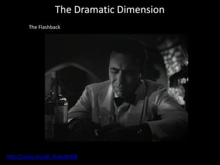 The Dramatic Dimension
        The Flashback




http://youtu.be/xB_jKu6qWM8
 