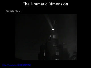 The Dramatic Dimension
   Dramatic Ellipses




http://youtu.be/diGOGZ2PYNE
 