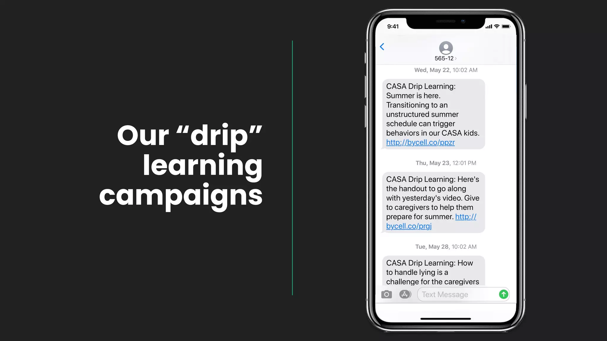 Our “drip”
learning
campaigns
 