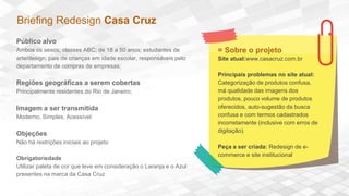 Arquitetura de Informação - Casa Cruz
