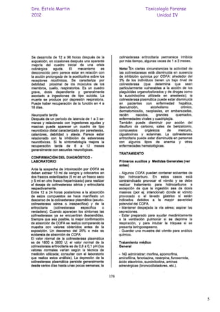 Dra. Estela Martin   Toxicología Forense
2012                      Unidad IV




                                           5
 