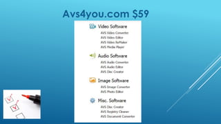 Avs4you.com $59
 