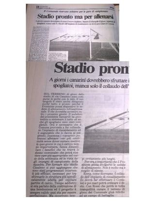 Stadio Casaleno 5/1/1989 - campo allenamento Frosinone Calcio