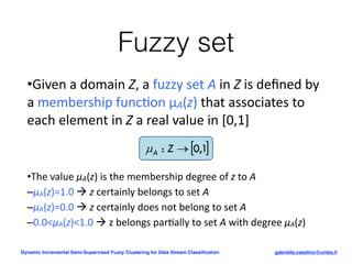 Dynamic Incremental Semi-Supervised Fuzzy Clustering for Data Stream ...
