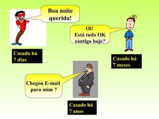 Casado há 7 dias Boa noite querida! Casado há 7 meses Oi!  Está tudo OK contigo hoje? Casado há 7 anos Chegou E-mail  para mim ? 