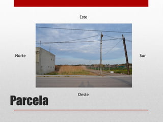 Parcela
Norte
Oeste
Sur
Este
 