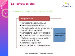 “ La Tertulia de Blas” CEIP BLAS INFANTE – CASARES (MÁLAGA) 
