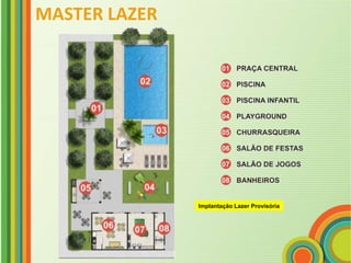 MASTER LAZER




               Implantação Lazer Provisória
 