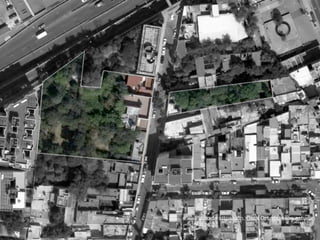 Plano de situación. Casa Ortega, casa-estudio
y jardín
 