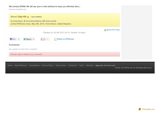 ©2007-2013 APSense Ltd. All Rights Reserved.©2007-2013 APSense Ltd. All Rights Reserved.
HomeHome -- About APSenseAbout APSense -- How It WorksHow It Works -- Privacy PolicyPrivacy Policy -- Terms of UseTerms of Use -- Contact UsContact Us -- ToolsTools -- DirectoryDirectory -- Upgrade Your AccountUpgrade Your Account
Like 0 Twe e tTwe e t 0 6 Share on APSense
Not conduct SPAM. We will use your e-mail address to keep you informed abou...
travelnursingelite.com
Report this Page
Created on Jul 9th 2013 04:10. Viewed 14 times.
Comments
No comment, be the first to comment.
AboutAbout Cally HillCally Hill I am a AuthorI am a Author
33 connections,connections, 00 recommendations,recommendations, 2222 honor points.honor points.
Joined APSense since, May 8th, 2013, From Essex, United Kingdom.Joined APSense since, May 8th, 2013, From Essex, United Kingdom.
Please sign in before you comment.Please sign in before you comment.
PDFmyURL.com
 