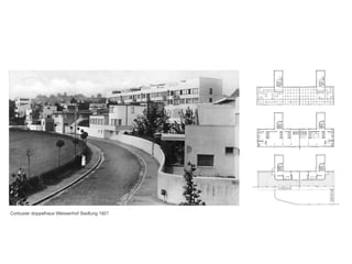 Corbusier doppelhaus Weissenhof Siedlung 1927
 