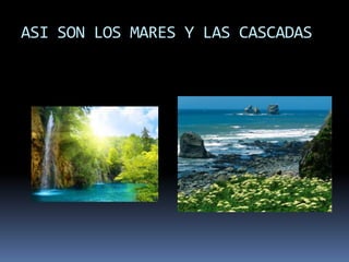 ASI SON LOS MARES Y LAS CASCADAS 