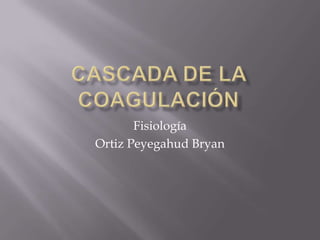 Fisiología
Ortiz Peyegahud Bryan
 