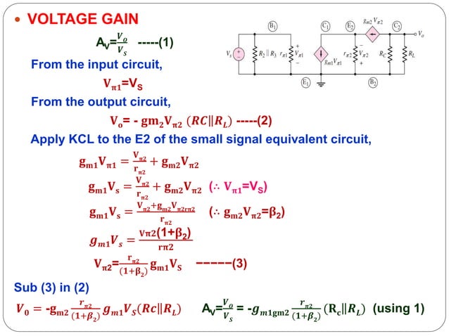 Cascade and cascode amplifiers | PPT