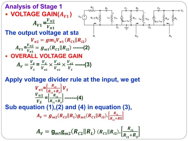 Cascade and cascode amplifiers | PPT
