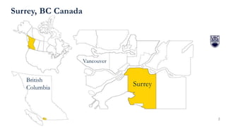2
Surrey, BC Canada
British
Columbia
Vancouver
Surrey
 