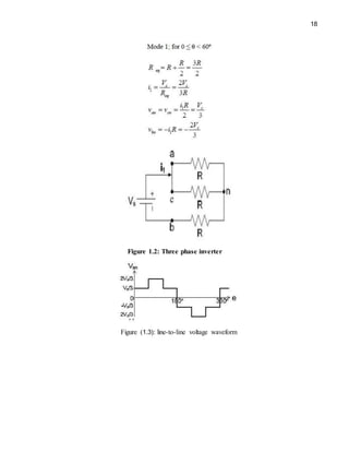 18
Figure 1.2: Three phase inverter
Figure (1.3): line-to-line voltage waveform
 