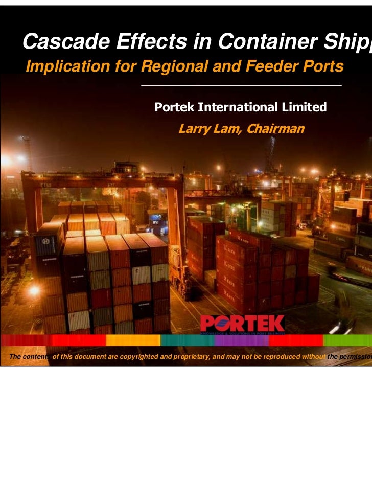 Cascade Effects In Container Shipping Implication For Regional And F