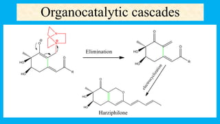 Organocatalytic cascades
Harziphilone
 