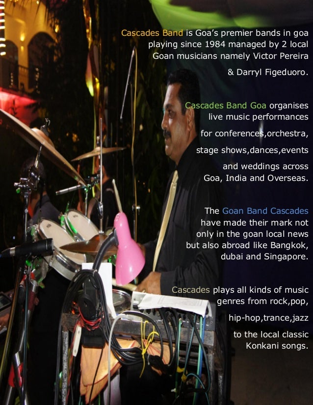 Best Bands in Goa for Weddings & Orchestra Cascades Band Goa