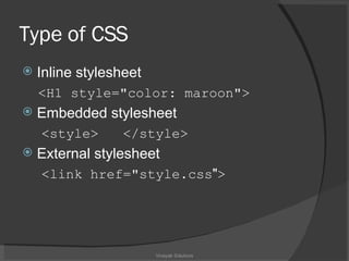 Cascading Style Sheet | PPT