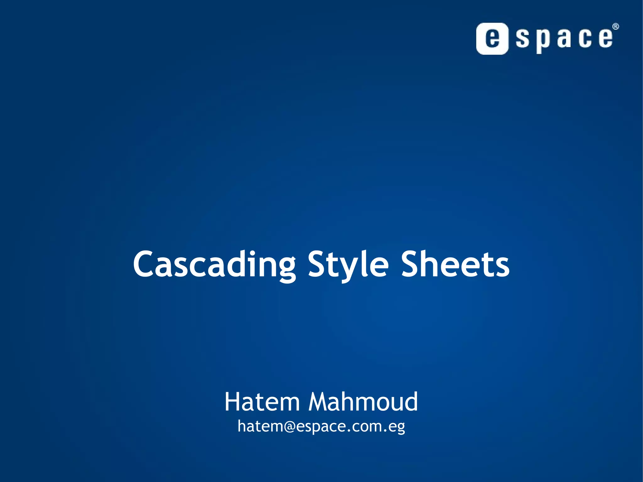 Cascading Style Sheets - Part 01 | PPT