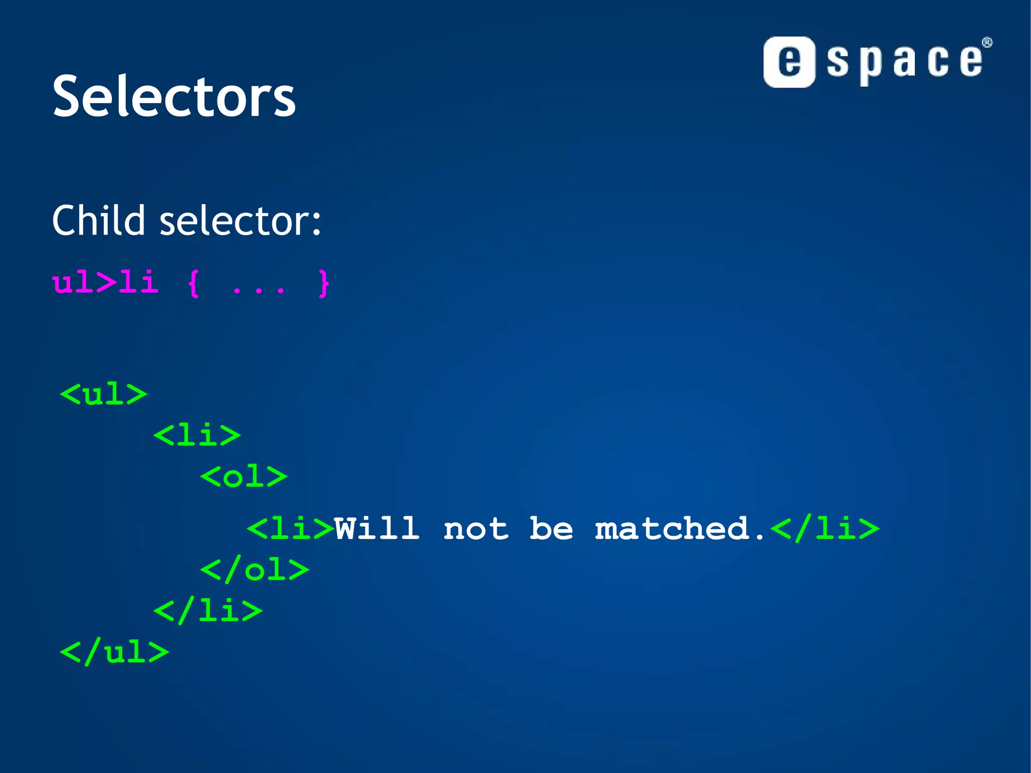 CSS caching = less bandwidth + fast loading 