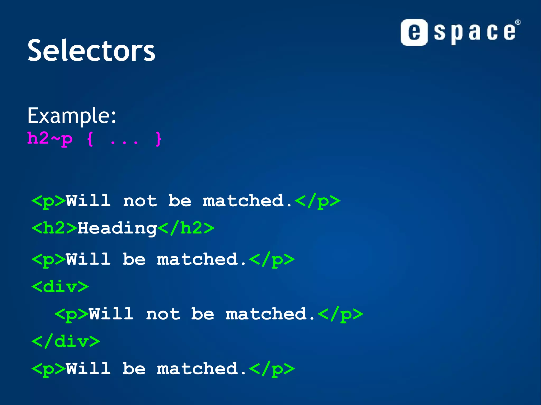 General Syntax Case insensitive 