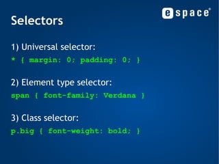 Linking CSS to HTML Now, multiple HTML pages can share the same CSS file. 