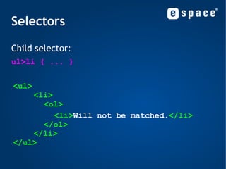 CSS caching = less bandwidth + fast loading 