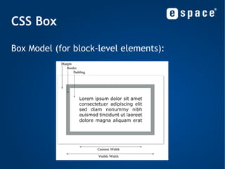 The Cascade Importance: //Normal declaration p {font-size: 1em} //Important declaration p {font-size: 1em  !important ;} 