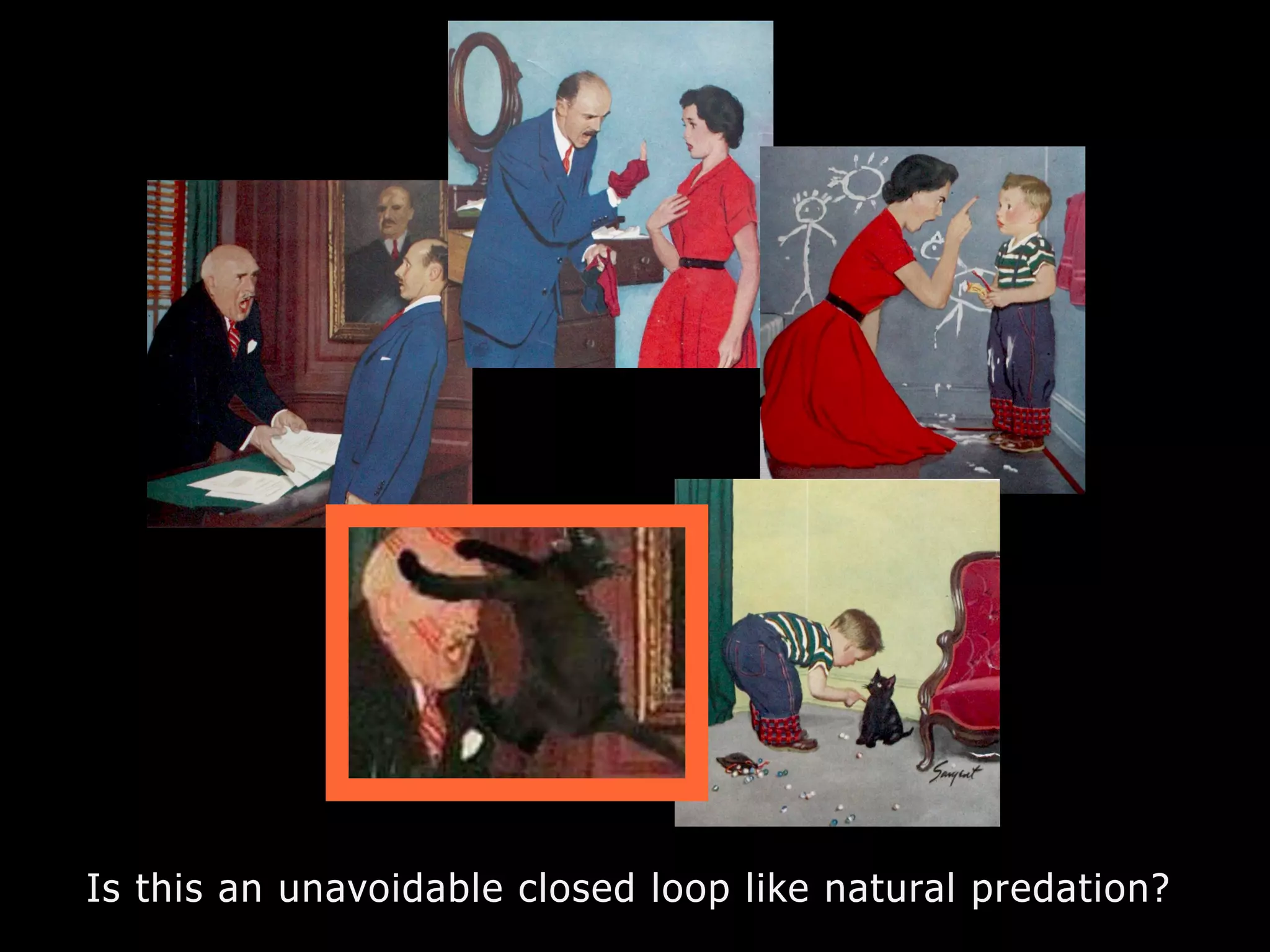 Is this an unavoidable closed loop like natural predation?
 