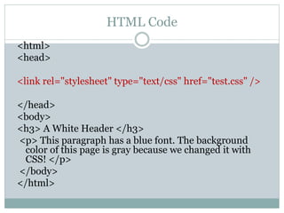 Cascading Style Sheet | PPT