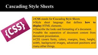Cascading style sheet | PPT