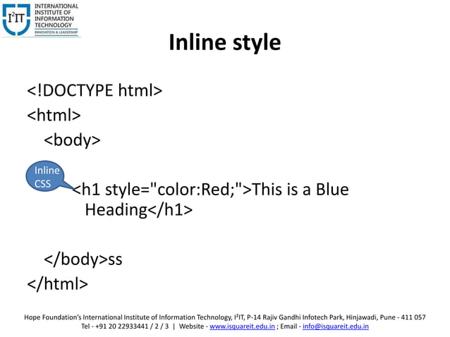 What Is Cascading Style Sheet? | PPT