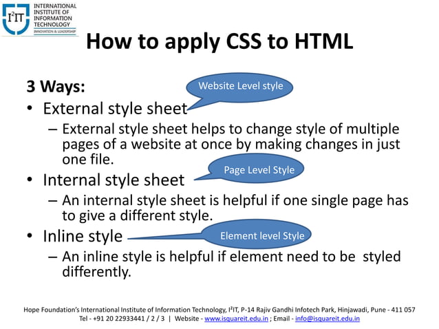 What Is Cascading Style Sheet? | PPT