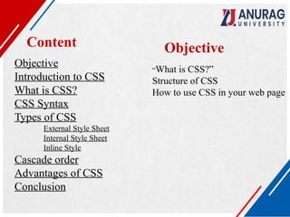 Comprehensive Guide to Cascading Style Sheets (CSS) for Web Design | PPTX